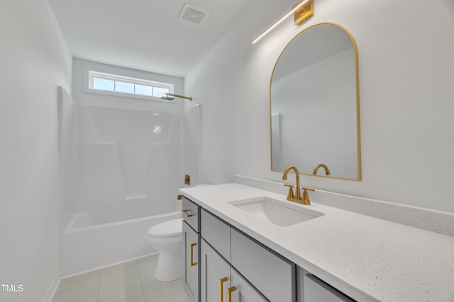 112 Edmondson Dr, Willow Springs, NC 27592 - full bathroom featuring toilet, visible vents, bathing tub / shower combination, and vanity
