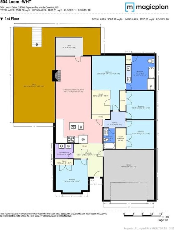 504 Loom Dr, Fayetteville, NC 28306 - room layout