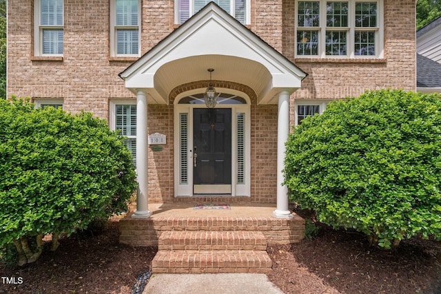108 Nimbus Ct, Cary, NC 27513 - view of exterior entry with brick siding