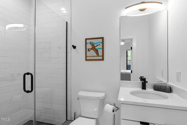 211 W Coporation, Durham, NC 27701 - full bath featuring toilet, vanity, and a shower stall