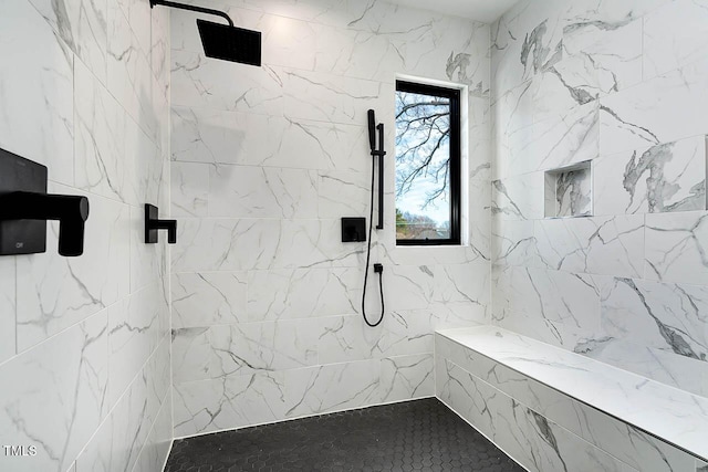 211 W Coporation, Durham, NC 27701 - bathroom featuring a tile shower