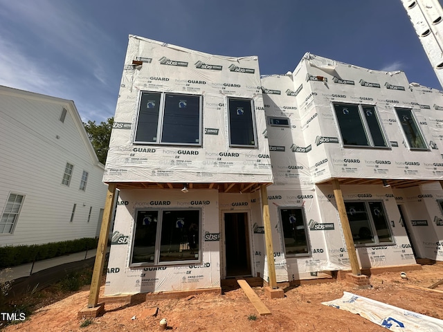 view of unfinished property