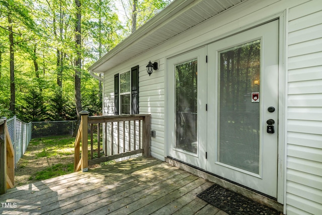 107 Piquot Dr, Louisburg, NC 27549 - wooden deck with fence