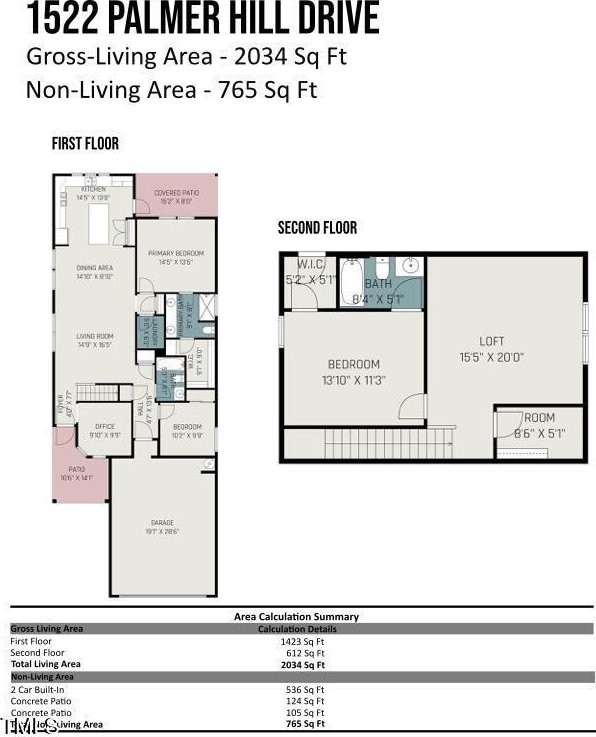 1522 Palmer Hill Dr, Durham, NC 27703 - plan
