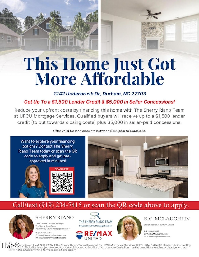 1242 Underbrush Dr, Durham, NC 27703 - view of a document with multiple images