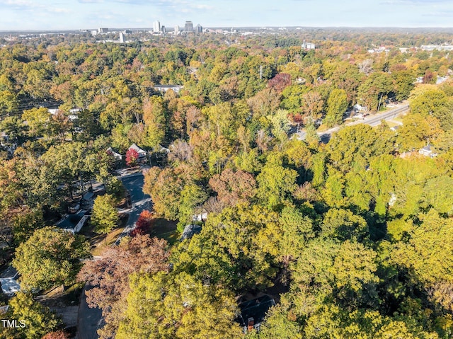 1613 Kilmer Ter, Durham, NC 27703 - aerial view with a forest view