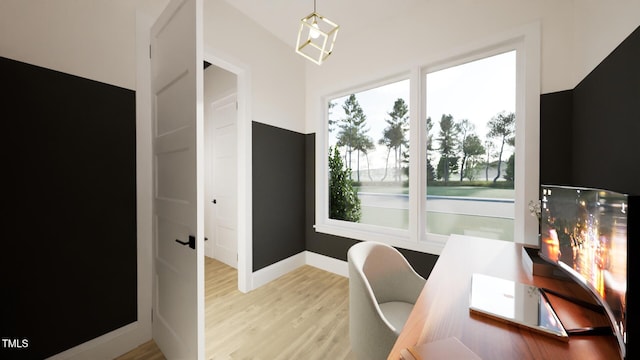 1800 Pershing Rd, Raleigh, NC 27608 - office featuring light wood finished floors and baseboards