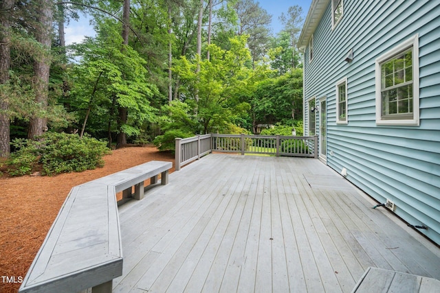 5800 Heatherbrook Cir, Raleigh, NC 27612 - view of wooden terrace