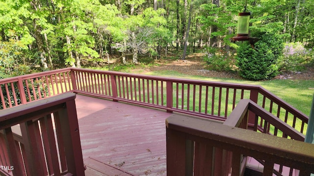 113 Colonial Dr, Wendell, NC 27591 - deck with a yard