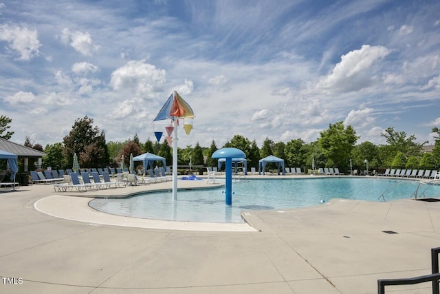 825 Country Downs Rd, Wake Forest, NC 27587 - pool with a patio and fence