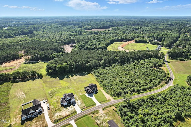 8629 Dukes Lake Rd, Zebulon, NC 27597 - drone / aerial view of a forest