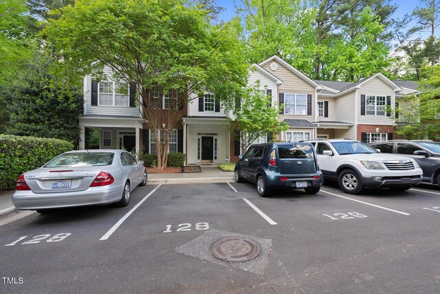 view of uncovered parking lot