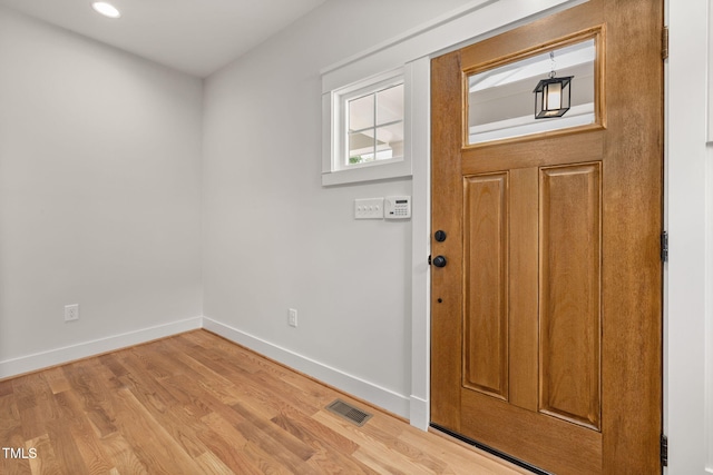 1005 Forrestal Pl, Durham, NC 27707 - entryway featuring light wood finished floors and recessed lighting
