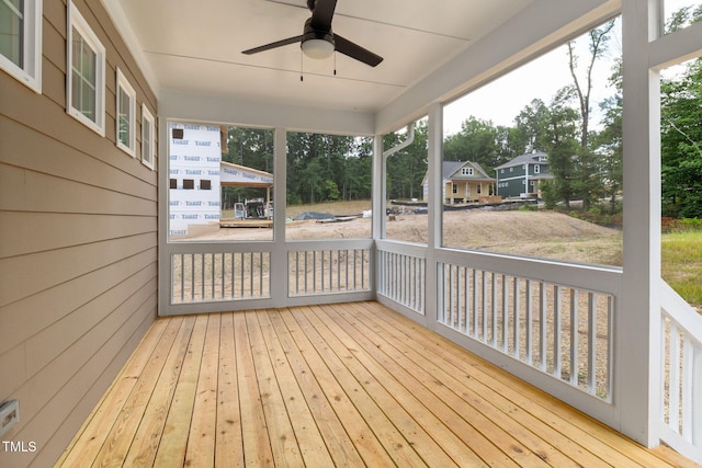 1005 Forrestal Pl, Durham, NC 27707 - wooden deck featuring ceiling fan
