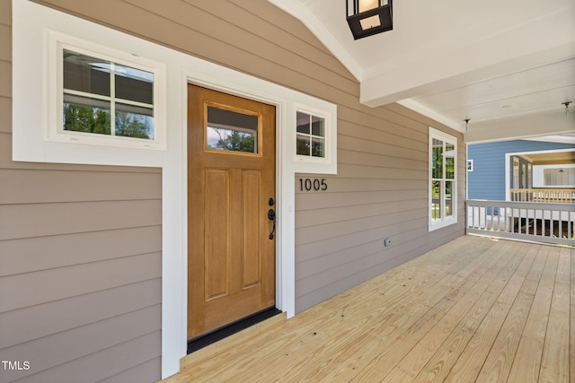 1005 Forrestal Pl, Durham, NC 27707 - entrance to property featuring covered porch