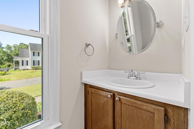 bathroom featuring vanity
