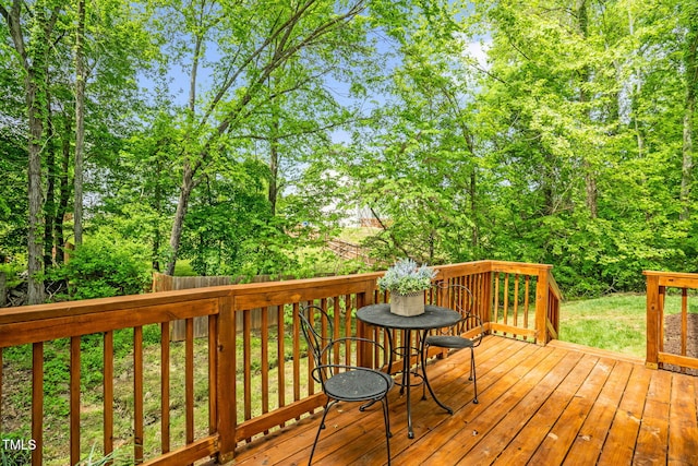 1305 Montreux Ct, Mebane, NC 27302 - view of wooden terrace