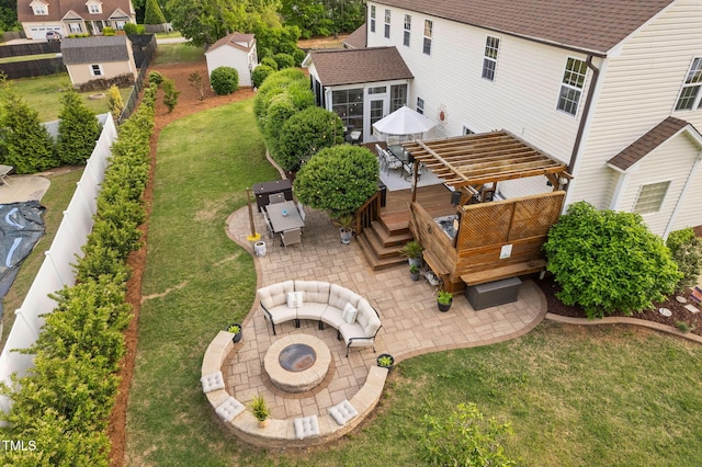 48 Falling Oak Ct, Clayton, NC 27520 - aerial view of property and surrounding area