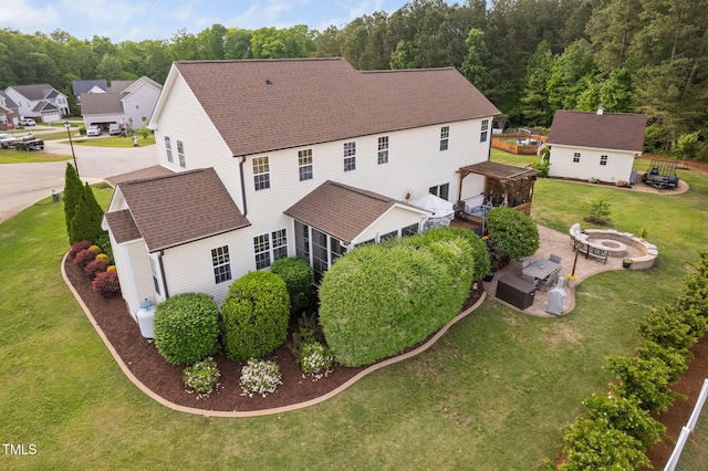 48 Falling Oak Ct, Clayton, NC 27520 - aerial view of property and surrounding area