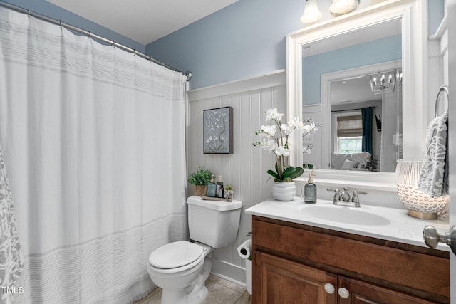 48 Falling Oak Ct, Clayton, NC 27520 - full bath featuring ensuite bath, vanity, toilet, and tile patterned flooring