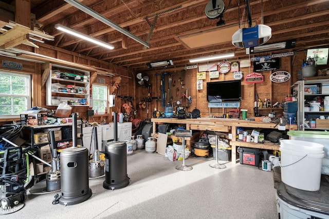 48 Falling Oak Ct, Clayton, NC 27520 - garage with a workshop area
