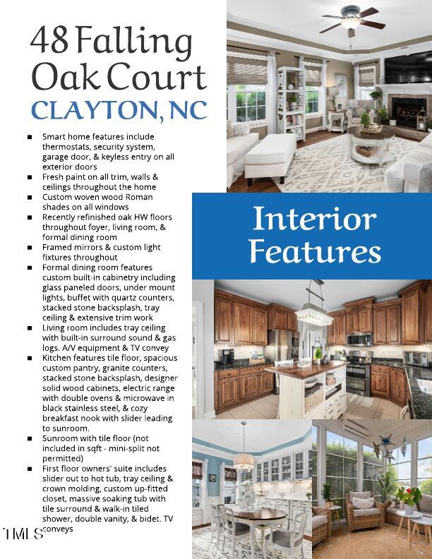 48 Falling Oak Ct, Clayton, NC 27520 - view of a document with a collage of images