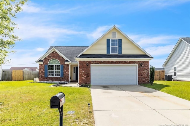 1948 Yellowbrick Rd, Fayetteville, NC 28314 - traditional-style home featuring a garage, brick siding, and driveway