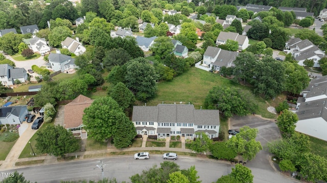 drone / aerial view with a residential view