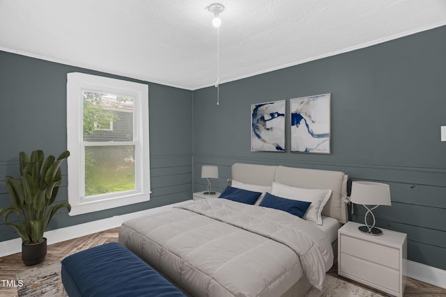 1219 Junction Rd, Durham, NC 27704 - bedroom featuring baseboards and ornamental molding