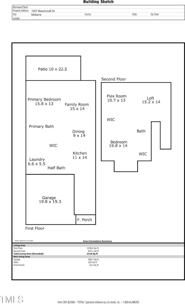 1027 Beechcraft Dr, Mebane, NC 27302 - floor plan
