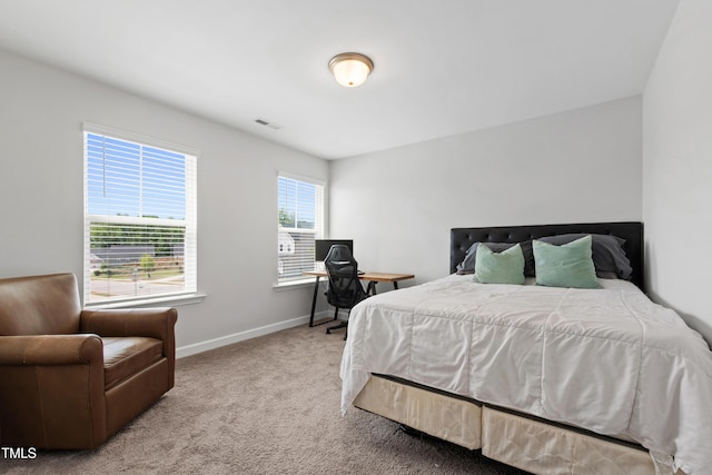 303 Forestview Crest Way, Fuquay Varina, NC 27526 - bedroom featuring baseboards, light carpet, and visible vents