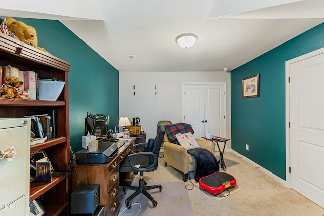 106 Churment Ct, Durham, NC 27703 - office featuring baseboards, visible vents, and carpet