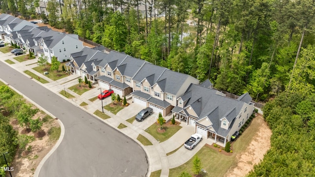 106 Churment Ct, Durham, NC 27703 - birds eye view of property featuring a residential view
