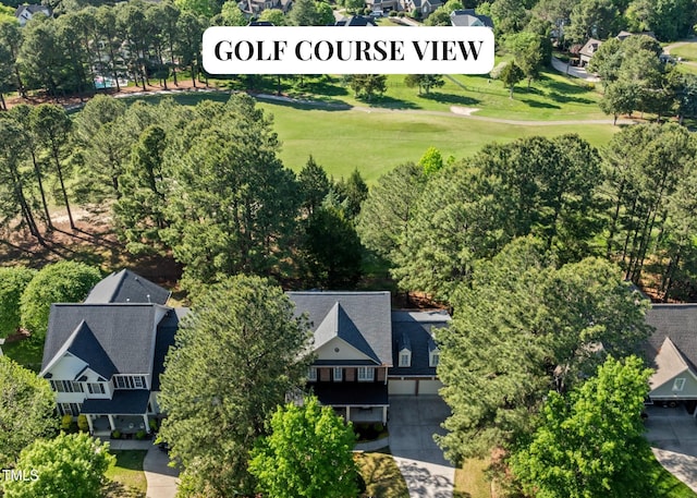 1401 Marshall Farm St, Wake Forest, NC 27587 - drone / aerial view of a tree filled landscape and a golf club