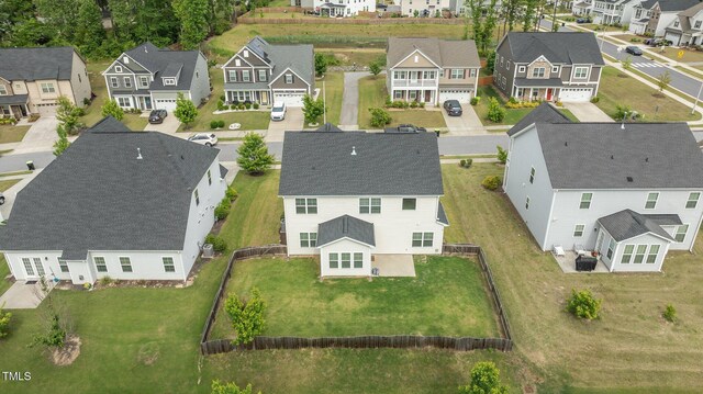 aerial view of residential area