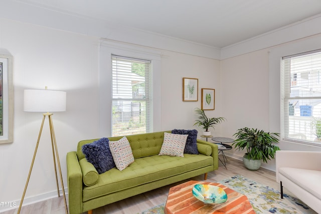 919 Orient St, Durham, NC 27701 - living area featuring baseboards and wood finished floors
