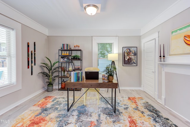 919 Orient St, Durham, NC 27701 - office with wood finished floors and baseboards