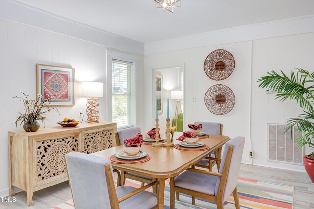 919 Orient St, Durham, NC 27701 - dining space featuring light wood-style floors and visible vents