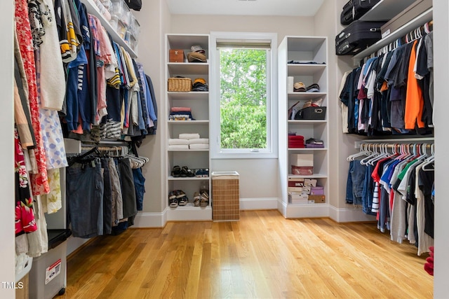 120 Wood Lake Dr, Fuquay Varina, NC 27526 - walk in closet featuring wood finished floors