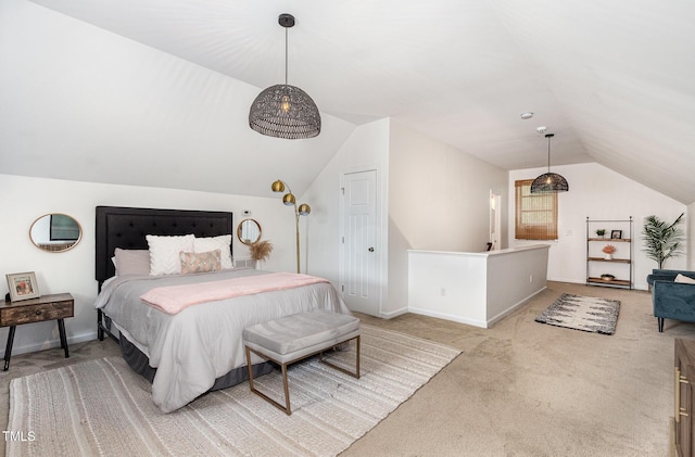 1209 Shasta Daisy Dr, Wake Forest, NC 27587 - bedroom featuring vaulted ceiling, carpet, and baseboards