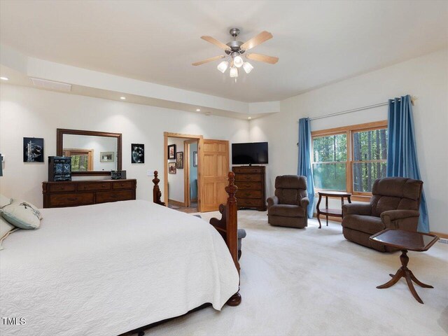3009 Pleasant Hill Church Rd, Siler City, NC 27344 - bedroom with light colored carpet and recessed lighting