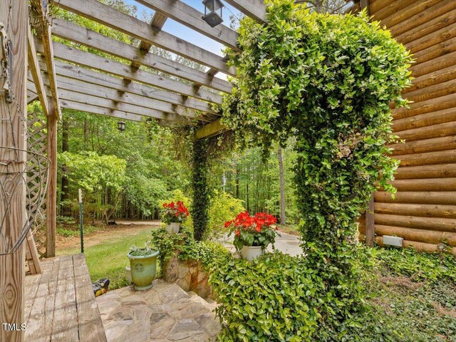 3009 Pleasant Hill Church Rd, Siler City, NC 27344 - view of yard with a pergola and a patio area
