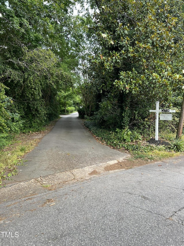 view of road