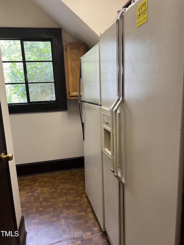 interior space with cabinet space