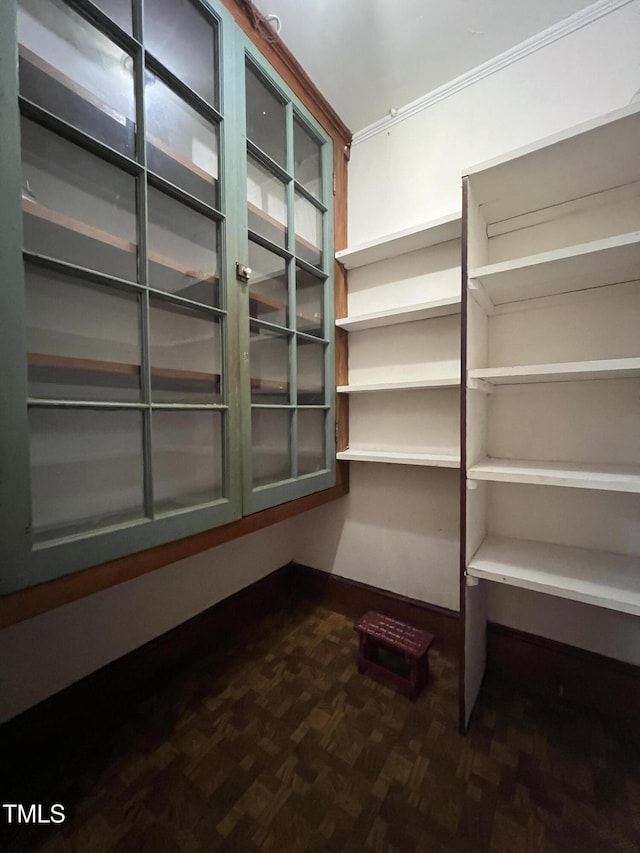 view of storage area