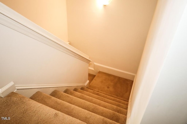 2528 Beech Gap Ct, Raleigh, NC 27603 - stairway with baseboards