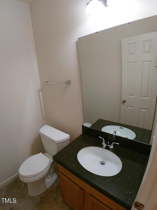 2528 Beech Gap Ct, Raleigh, NC 27603 - half bath with vanity and tile patterned floors