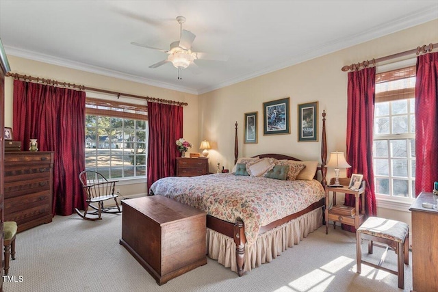 1317 Colonial Club Rd, Wake Forest, NC 27587 - bedroom with crown molding, multiple windows, and carpet
