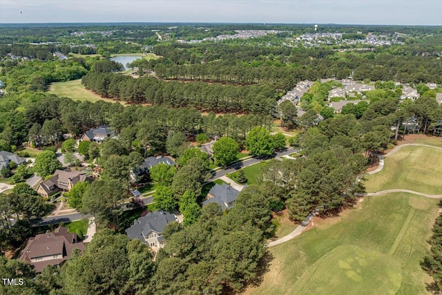 1317 Colonial Club Rd, Wake Forest, NC 27587 - drone / aerial view with a residential view, view of golf course, and a water view