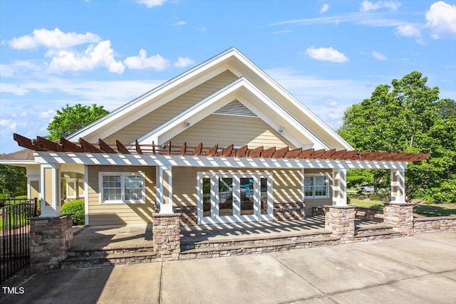 1317 Colonial Club Rd, Wake Forest, NC 27587 - view of front of property featuring a patio and a pergola